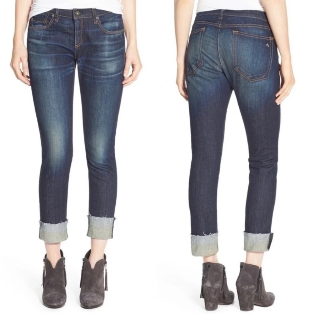 Rag & Bone Dre Slim Boyfriend Jeans Yesler Denim Casual Women’s Size 25